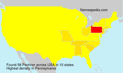 Surname Pschirer in USA Surname Pschirer in USA