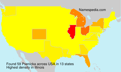 Surname Psenicka in USA Surname Psenicka in USA