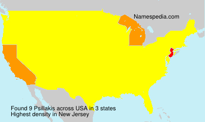 Surname Psillakis in USA Surname Psillakis in USA