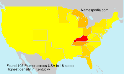 Surname Psimer in USA Surname Psimer in USA