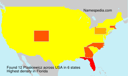 Surname Ptaskiewicz in USA Surname Ptaskiewicz in USA