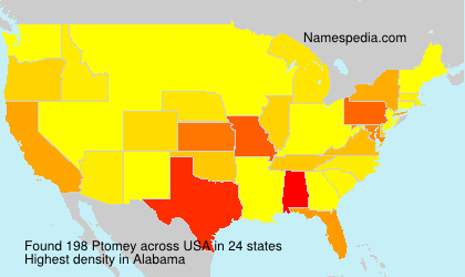 Surname Ptomey in USA Surname Ptomey in USA