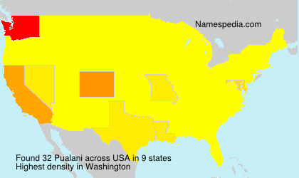 Surname Pualani in USA Surname Pualani in USA