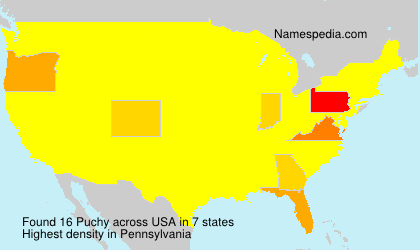 Surname Puchy in USA Surname Puchy in USA