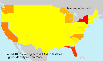 Surname Puckering in USA Surname Puckering in USA