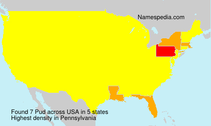 Surname Pud in USA Surname Pud in USA