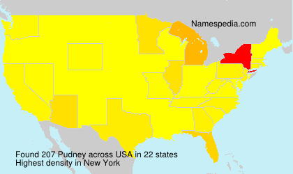 Surname Pudney in USA Surname Pudney in USA