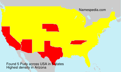 Surname Pudy in USA Surname Pudy in USA