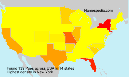 Surname Pues in USA Surname Pues in USA