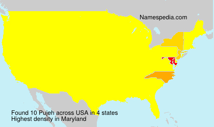 Surname Pujeh in USA Surname Pujeh in USA