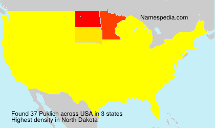 Surname Puklich in USA Surname Puklich in USA