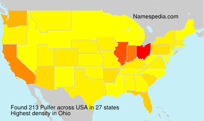 Surname Pulfer in USA Surname Pulfer in USA