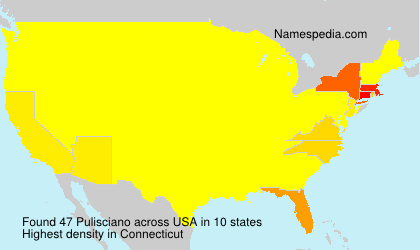 Surname Pulisciano in USA Surname Pulisciano in USA