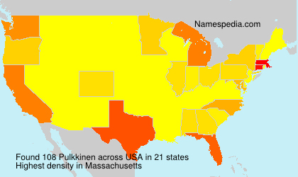 Surname Pulkkinen in USA Surname Pulkkinen in USA