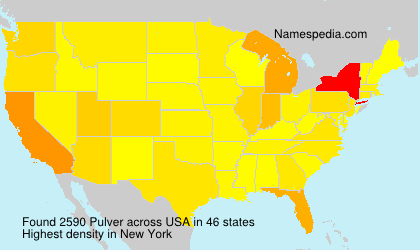 Surname Pulver in USA Surname Pulver in USA