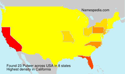 Surname Pulwer in USA Surname Pulwer in USA