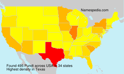 Surname Pundt in USA Surname Pundt in USA