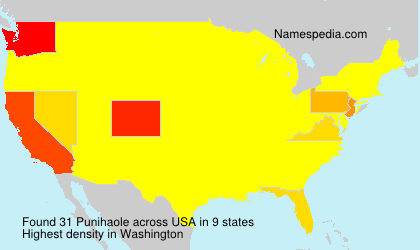 Surname Punihaole in USA Surname Punihaole in USA