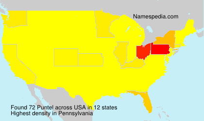 Surname Puntel in USA Surname Puntel in USA