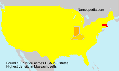 Surname Puntieri in USA Surname Puntieri in USA