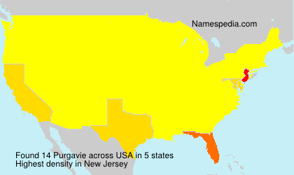 Surname Purgavie in USA