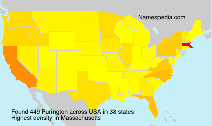Surname Purington in USA Surname Purington in USA