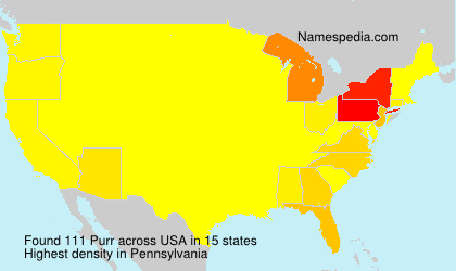 Surname Purr in USA Surname Purr in USA