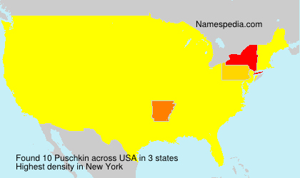 Surname Puschkin in USA Surname Puschkin in USA