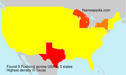 Surname Pushong in USA