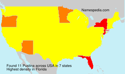 Surname Pustina in USA Surname Pustina in USA