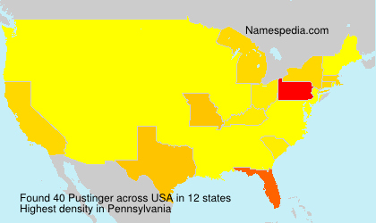 Surname Pustinger in USA Surname Pustinger in USA