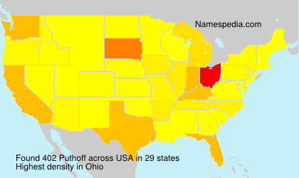 Surname Puthoff in USA Surname Puthoff in USA