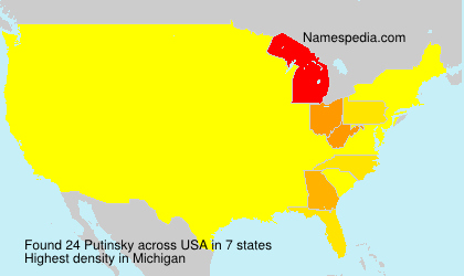 Surname Putinsky in USA Surname Putinsky in USA