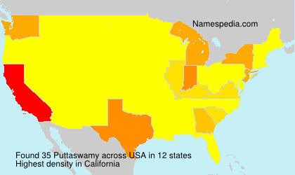 Surname Puttaswamy in USA Surname Puttaswamy in USA