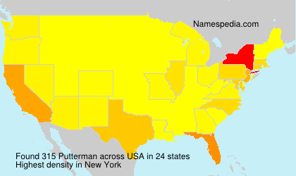 Surname Putterman in USA Surname Putterman in USA