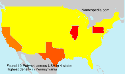 Surname Putyrski in USA
