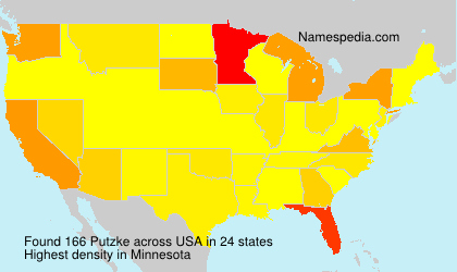 Surname Putzke in USA