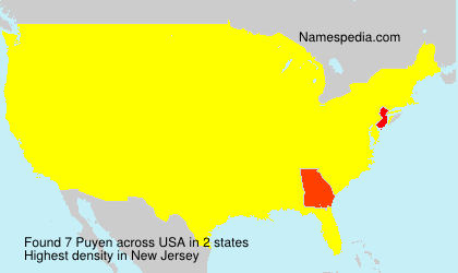 Surname Puyen in USA Surname Puyen in USA