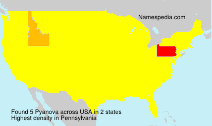 Surname Pyanova in USA Surname Pyanova in USA