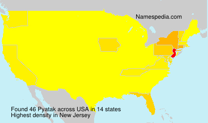 Surname Pyatak in USA Surname Pyatak in USA
