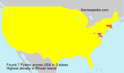 Surname Pyatov in USA
