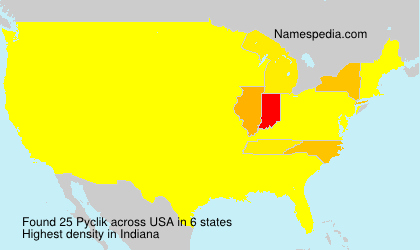 Surname Pyclik in USA