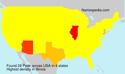 Surname Pyde in USA Surname Pyde in USA
