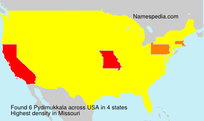 Surname Pydimukkala in USA Surname Pydimukkala in USA