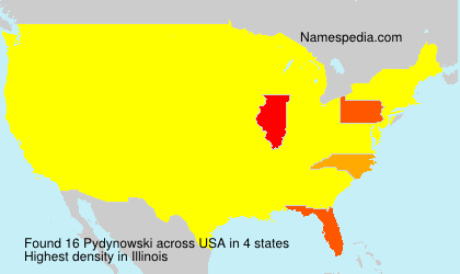 Surname Pydynowski in USA