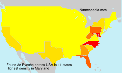 Surname Pyecha in USA