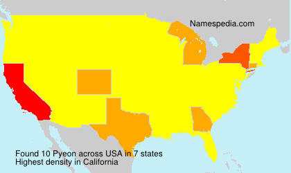 Surname Pyeon in USA