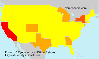 Surname Pyeon in USA Surname Pyeon in USA