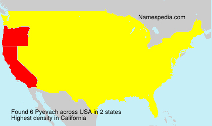 Surname Pyevach in USA