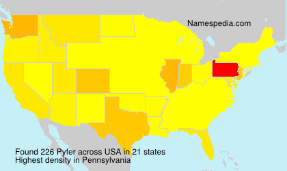Surname Pyfer in USA Surname Pyfer in USA
